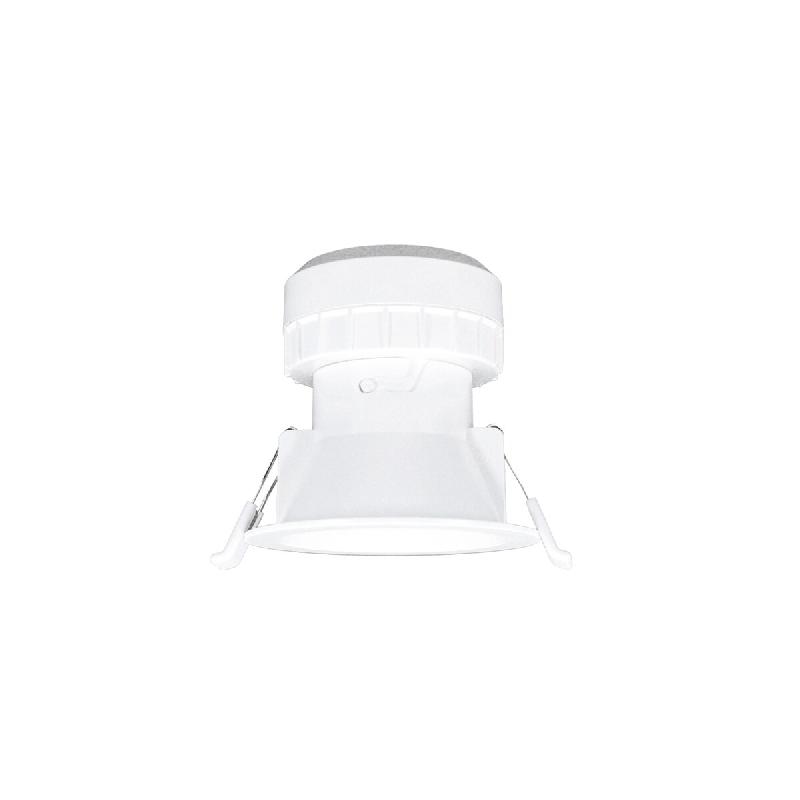 Spot encastré LED Pulcom R 8W 38° avec technologie de commutation CCT 2700K/3200K/4000K, finition blanc mat pour intérieur - Beneito & Faure - blan_0