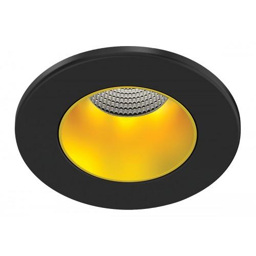 SPOT LED ENCASTRÉ FIXE EF8 - 7W - 3000K-4000K - NOIR/DORÉ ARIC