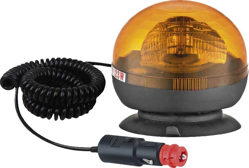 Gyrophare LED 12/24V - Fixation magnétique par ventouse - Spotlight 929435 - Cabochon antichoc et imperméable_0