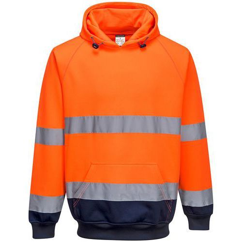 SWEATSHIRT HAUTE-VISIBILITÉ À CAPUCHE B316 ORANGE M - PORTWEST