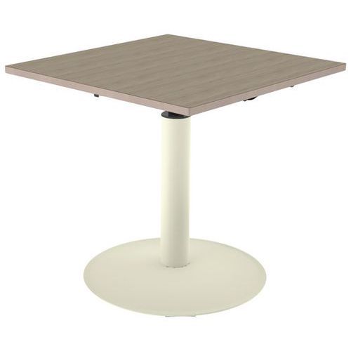 TABLE MANO RÉG. 80X80 STR ALAISÉ CHÊNE B. CAPPUC/BEIGE 1013 - MOBIDECOR