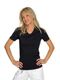Tee shirt femme maglietta stretch m/m noir isacco (125201-m) taille m_0