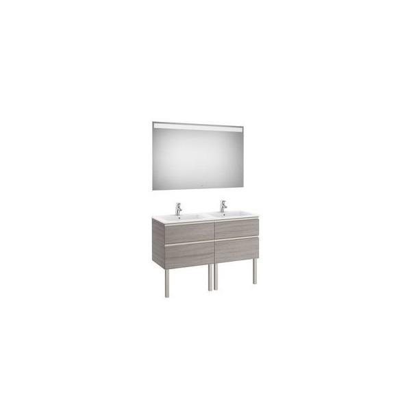 THE GAP PACK 2T 1200MM (UNIK+MIROIR) BLANC BRILLANT - ROCA A851516806