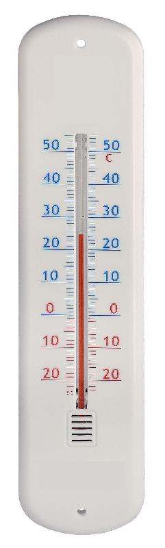 Thermomètre intérieur ou extérieur INOVALLEY 333 - Plastique blanc - À fixer - Usage traditionnel_0