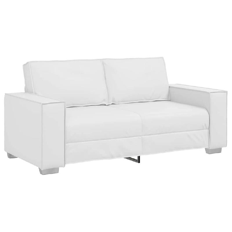 VidaXL Canapé Blanc 180 x 80 x 84 cm tissu Modèle AbriCabanon 87 - 8721158689665_0