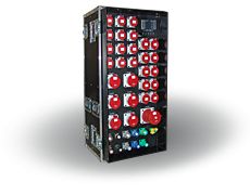 115-01-114 - Coffret de distribution Indu Electric - avec prises de courant pour rack 19″ et Powerlock 3P+N+PE_0