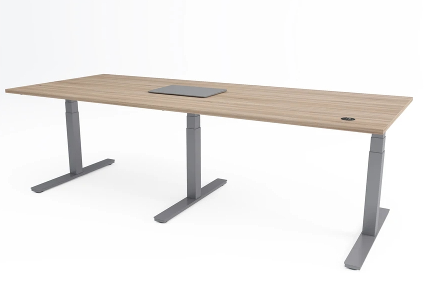 Bureau assis-debout électrique T-STAND 180 - Hauteur réglable jusqu'à 127,5 cm - Charge maximale 150 kg - 3 moteurs_0