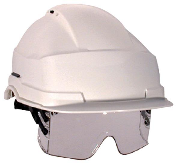 Casque de chantier iris 2 blanc avec lunette masque - AUBOUEIX - 0271c - 587423_0