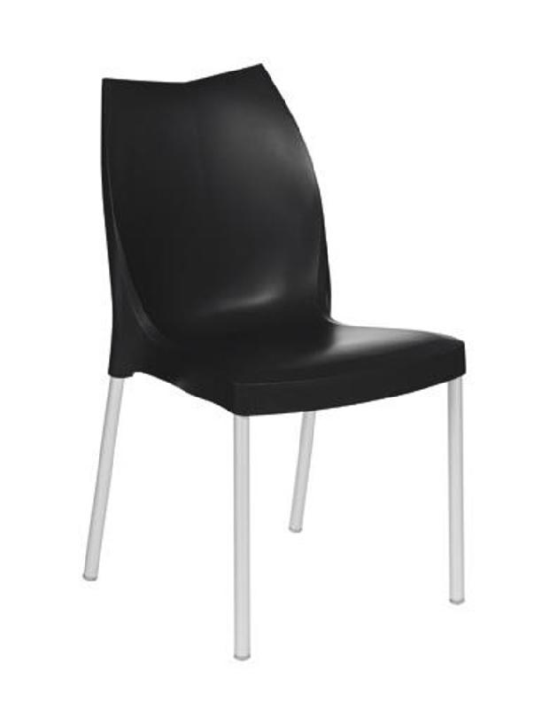 Chaise Mael - coque technopolymère et pieds aluminium anodisé_0