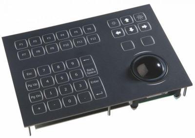 Clavier industriel 38 touches encastrable - IP65 LED trackball 38mm USB - Référence KSML38F1USB-WLED_0