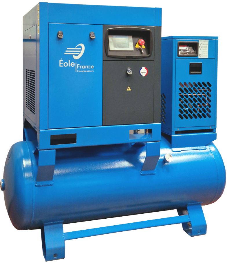 Compresseur à vis - sécheur Éole Eco Drive T 55 / 5,5 kW - cuve 300 litres - 62 dB_0
