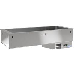 Élément cuve réfrigérée 6 GN 1/1 - acier inox AISI 304 - sans unité hermétique - in/rcx23-s_0