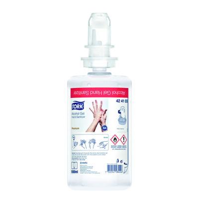 Gel hydroalcoolique Tork, lot de 6 cartouches, 1L, 424103_0