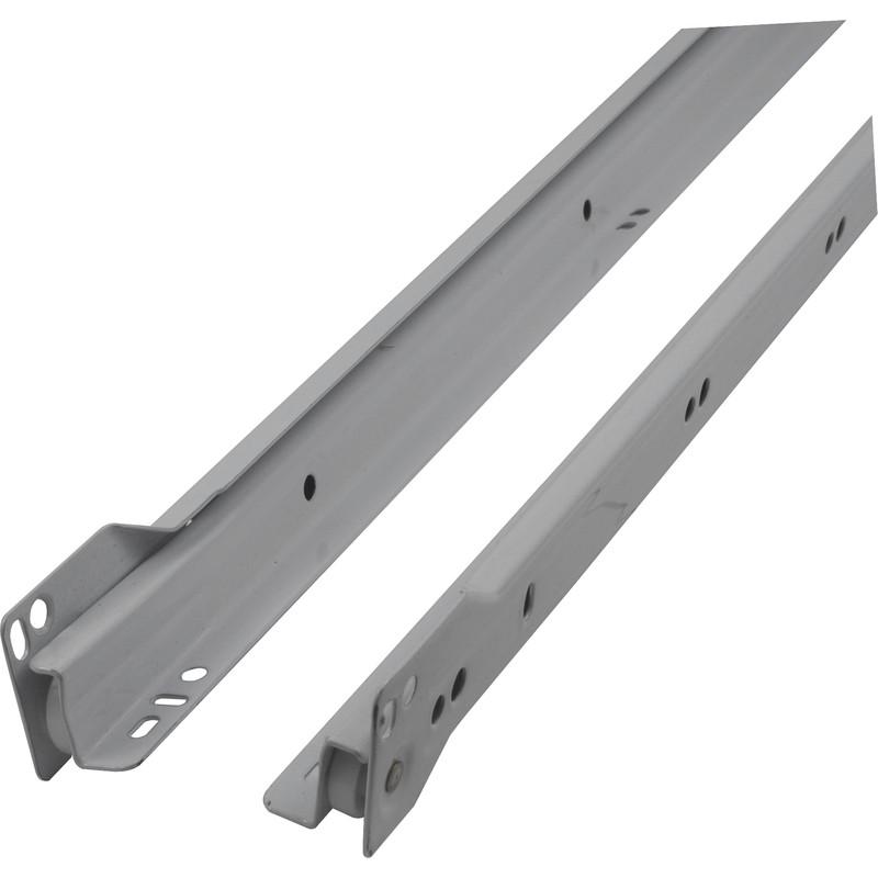 GLISSIÈRES POUR TIROIRS ACIER 450MM - ACIER (2 PIÈCES)