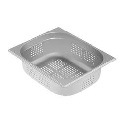 HELLOSHOP26 - Bac récipient contenant gastro acier inoxydable GN - 1/2 - 100 mm - perforé 14_0000511 - 3000162268987_0