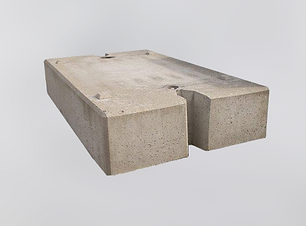 Masse de 2 T avec passage de fourche pour essai de palans et ponts roulants- 2000 x 1200 x 395mm - EF2222001_0