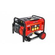 Groupe électrogène MF5000 - Mecafer - 4000W continu, 4400W max - 10HP - 3 prises 230V - Grandes roues tout terrain_0