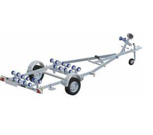 Remorque immergeable pour bateau Fast - 500 kg PTAC - CU 342 kg - Multi-rouleaux - Moyeux à bain d'huile_0