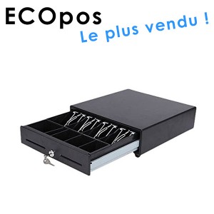 Tiroir-caisse EC410 - Économique et fiable - 8 bacs pièces, 4 emplacements billets - Neuf garanti 1 an_0