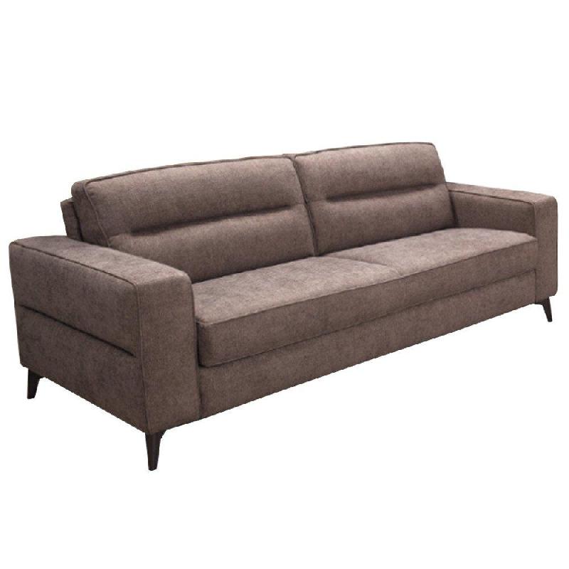 VIRGINIA CANAPÉ OUVERTURE EXPRESS 120*196CM OUVERTURE ASSISTÉE TISSU MARRON CHOCOLAT_0