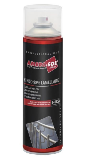 Z358 - Bombe de galvanisation à froid 98% zinc lamellaire - Ambro-Sol - 500ml_0