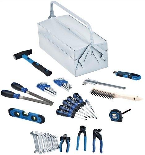 HEYTEC - Boîte à outils Junior, 1 pièce, grise, 50881-6 - robuste et complète_0