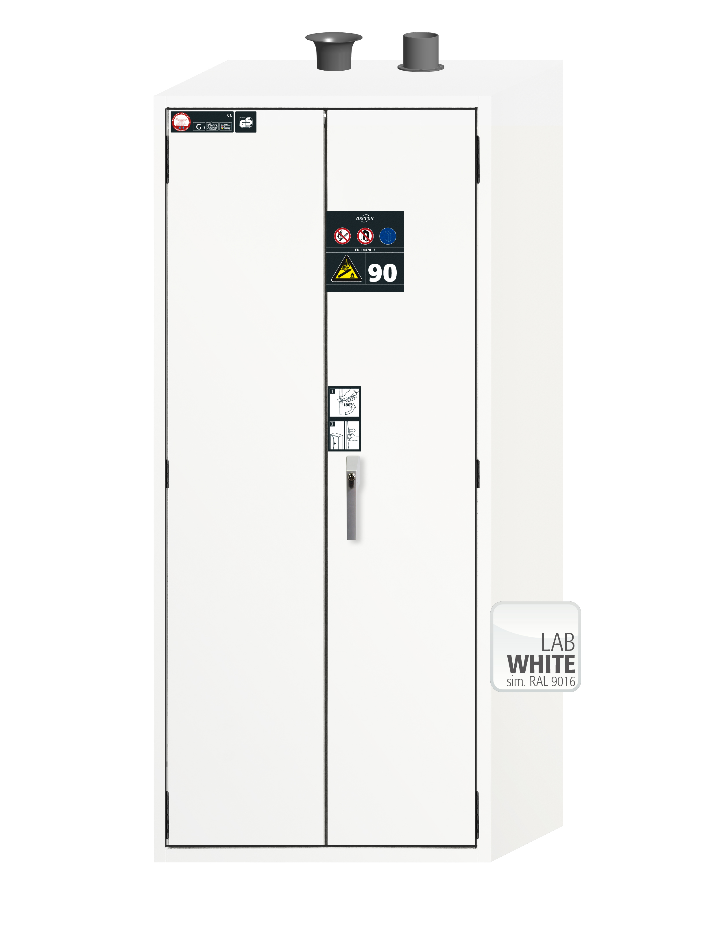 Armoire de stockage intérieure pour bouteilles de gaz G-ULTIMATE-90 modèle G90.205.090 - Réf 30667-005-30668_0