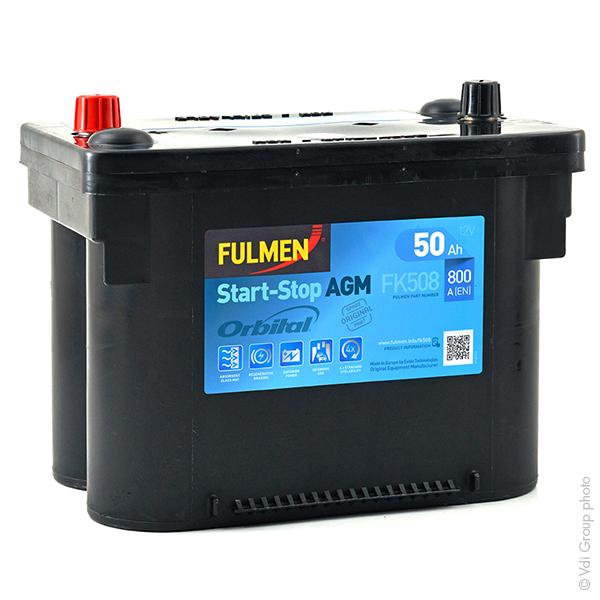 BATTERIE VOITURE FULMEN START-STOP AGM FK508 12V 50AH 800A_0