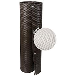 Brise-vue en résine tressée avec oeillets métalliques coloris blanc 1 x 5 m Rattan Art - blanc 5908311937303_0