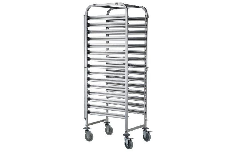 CHARIOT INOX MOBILE 15 NIVEAUX 600 X 400 MM