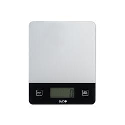 Eva balance de cuisine numérique en verre argent 10kg 1g eva - argenté 033374_0