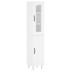 Helloshop26 - Buffet bahut commode armoire meuble de rangement organisateur cuisine salle de séjour salon haut 34,5 x 34 x 180 cm 02_0032429 - 300021_0