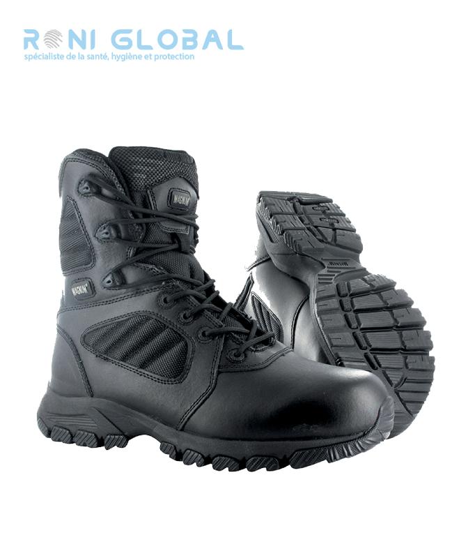 Rangers de sécurité anti-abrasion en cuir/nylon SRA - Magnum Lynx 8.0 Cityguard - 17 cm, semelle antidérapante et certifiée EN ISO 20347:2012_0