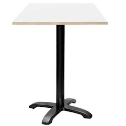 Restootab - Mange-debout 60x60cm - modèle Bazila blanc chants bois - blanc TB-BZ4FF-6060M-BLANC-BOI_0