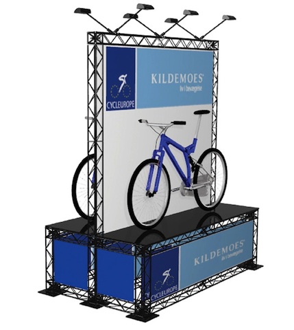Stand modulaire Sceniko 06 - recto/verso, visuels en textile ou bâche, montage sans outils_0