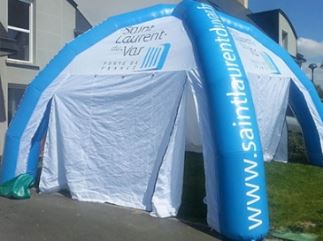 Stand publicitaire gonflable type spider - tente gonflable pour événements intérieurs et extérieurs_0