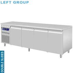 Table frigorifique  ventilée  4 portes gn 1/1  groupe à gauche   dt224/pmgx_0