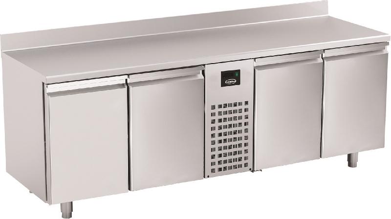 Table réfrigérée professionnelle bord relevé 4 portes - mono block - 7489.5410_0