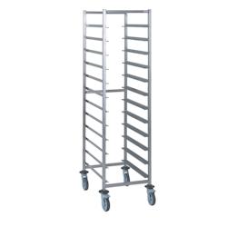 Tournus Equipement Chariot à glissières euronorme 12 niveaux espacés de 125 mm Tournus - 804156 - plastique 804156_0