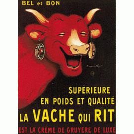 AFFICHE PUBLICITAIRE LA VACHE QUI RIT 24 X 30 CM