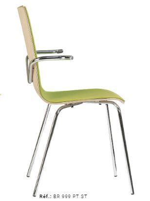 Bridge 999 - Chaise de restaurant avec assise standard - Hauteur 89cm - Largeur 45cm - Poids 5,5kg_0