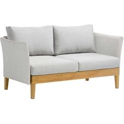 Canapé de jardin en aluminium et tissu Welcome Océo By Proloisirs - gris 3700103102843_0