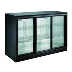 CombiSteel Arrière bar réfrigéré 3 Portes Vitrées 298 litres - blanc 0641094134013_0