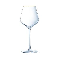 4 verres à pied 38 cl Ultime Bord Or - Cristal d'Arques - transparent 0883314783230_0