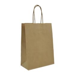 Déstockage // Sac papier brun NV 14+8,5x21 cm - Vendu par 400 - 3701648601273_0