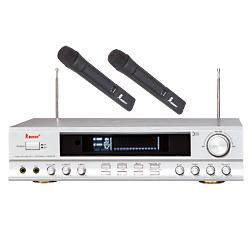 DOUBLE MICRO SANS FIL AVEC AMPLIFICATEUR KOOL SOUND WMP 100