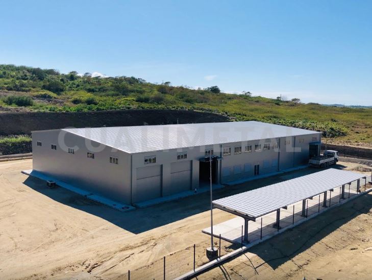 Hangar industriel modulaire  gamme ecorapid pour garage automobiles, concessionnaires, buanderies et démolition- cualimetal_0