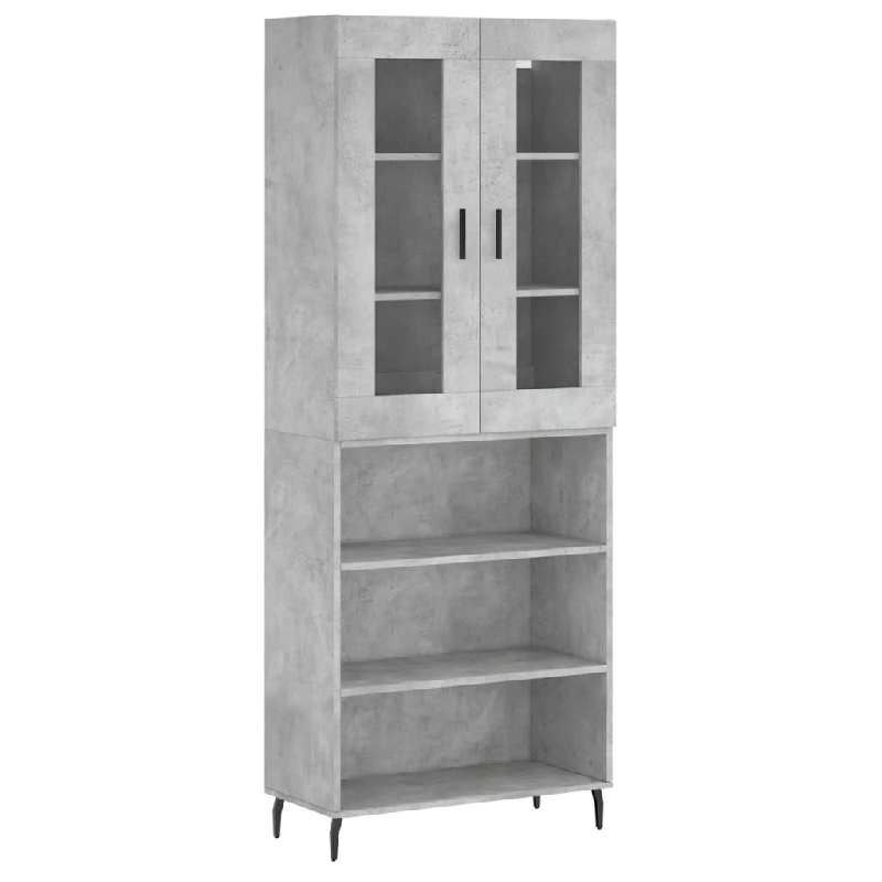 Helloshop26 - Buffet bahut commode armoire meuble de rangement organisateur cuisine salle de séjour salon haut 69,5 x 34 x 180 cm 02_0034641 - 300021_0
