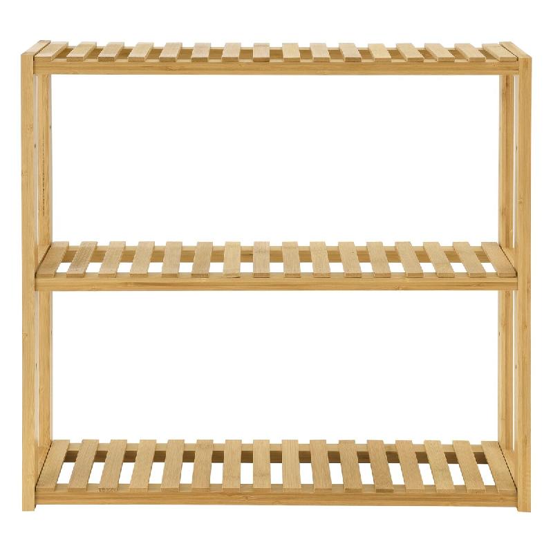 Helloshop26 - Étagère de rangement 60 x 15 x 54 cm bambou 03_0006998 - 3001856347766_0