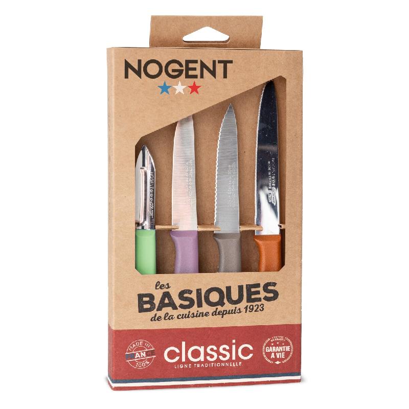 NOGENT 3 ETOILES Coffret De 3 Couteaux Et Un éplucheur 00098v - multicolore 3222632200987_0